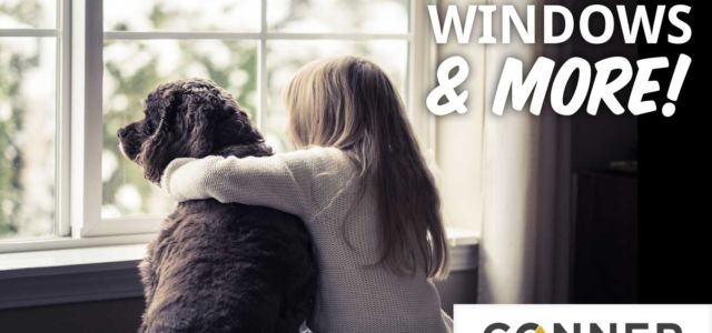 Little Girl Hugging her Dog By a Window